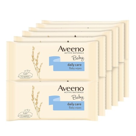 offerta a tempo: aveeno baby daily care salviette senza solfati e alcool, confezione da 12 x 72 pezzi — 30% da 24,12 € a 16,85 €