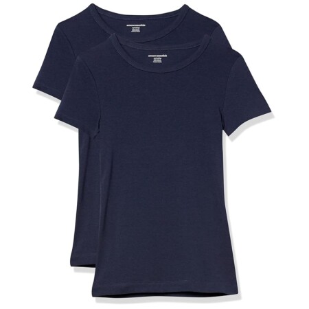 offerta a tempo: amazon essentials t shirt girocollo a maniche corte slim donna — 38% da 24,70 € a 15,35 €