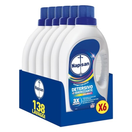 offerta a tempo: napisan liquido igienizzante per lavatrice 138 lavaggi — 25% da 23,94 € a 17,94 €