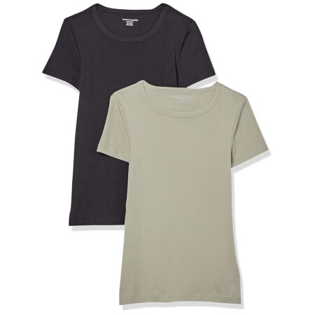 offerta a tempo: amazon essentials t shirt girocollo a maniche corte slim donna — 34% da 24,70 € a 16,23 €