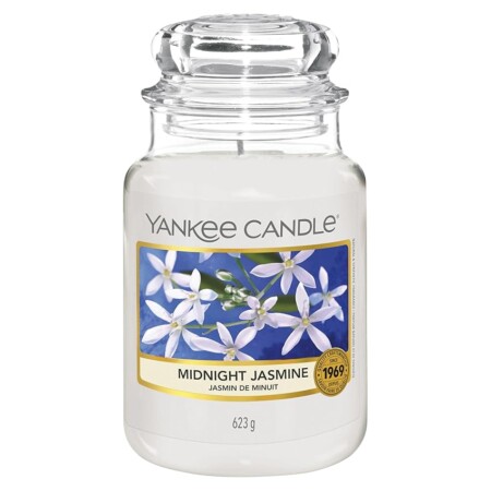 offerta a tempo: yankee candle candela profumata in giara grande | gelsomino notturno | durata fino — 30% da 34,90 € a 24,39 €