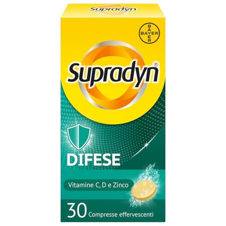 offerta a tempo: supradyn difese integratore multivitaminico 30 compresse effervescenti — 32% da 17,39 € a 11,90 €