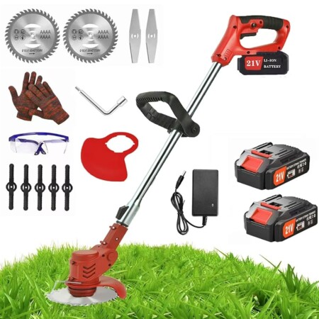 offerta a tempo: decespugliatore a batteria + accessori — 57% da 69,99 € a 29,96 €