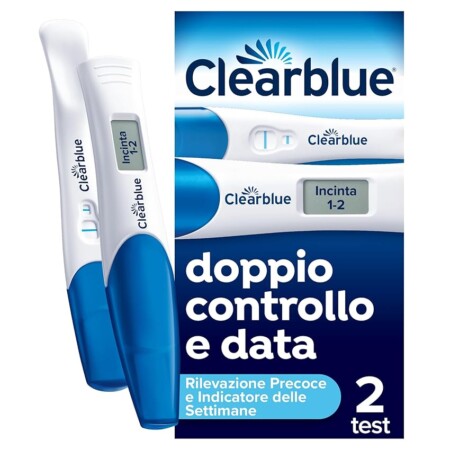 offerta a tempo: clearblue test di gravidanza rilevazione precoce confezione combinata doppio controllo e data — 20% da 19,99 € a 15,99 €