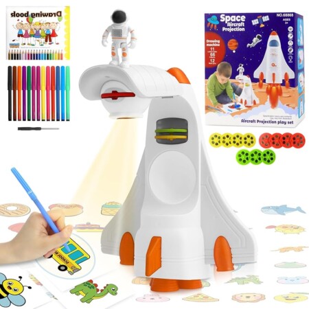 offerta a tempo: proiettore da disegno + accessori per bambini — 57% da 21,98 € a 9,49 €