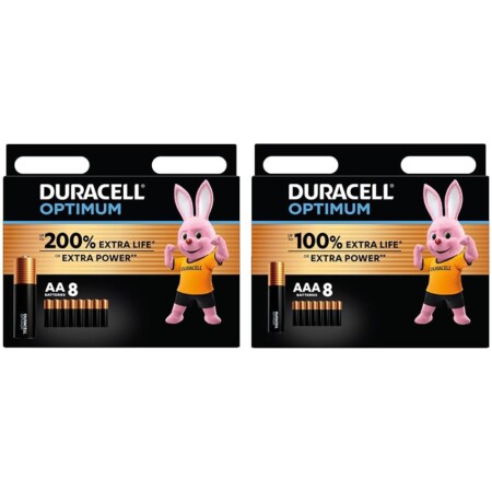 offerta a tempo: duracell batterie optimum aa+aaa (confezione da 16) — 5% da 17,63 € a 16,69 €