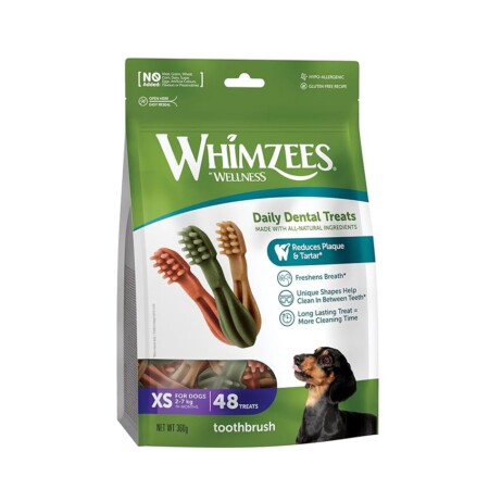 offerta a tempo: whimzees toothbrush xs, stix da masticare per l'igiene dentale per cani di molto piccola taglia xs (2) — 25% da 17,27 € a 12,97 €