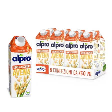 offerta a tempo: alpro senza zuccheri bevanda allavena 8 pezzi x 750ml — 50% da 19,99 € a 9,99 €