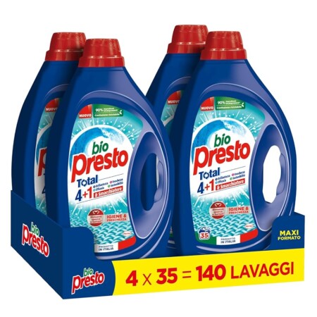 offerta a tempo: bio presto liq igiene 35 lav x 4 pz — 21% da 31,22 € a 24,55 €