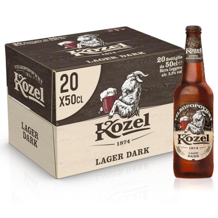offerta a tempo: kozel birra lager dark 20 bottiglie x 500ml — 20% da 29,80 € a 23,80 €