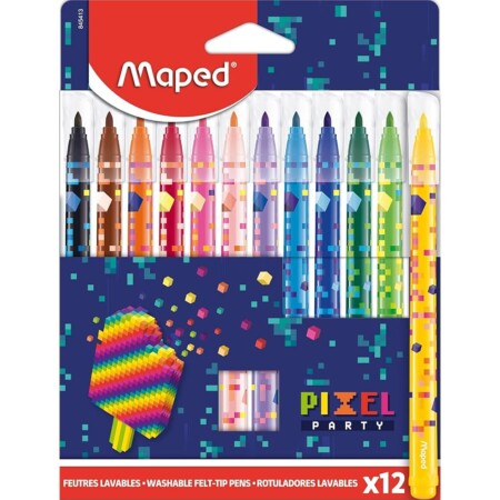 offerta a tempo: maped 12 pennarelli per bambini — 72% da 6,99 € a 1,97 €