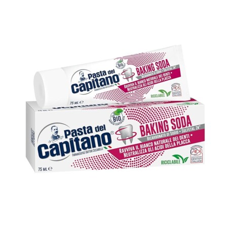 offerta a tempo: pasta del capitano, dentifricio baking soda bio — 32% da 1,09 € a 0,74 €