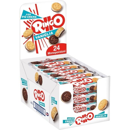 offerta a tempo: pavesi biscotti ringo 24 pezzi — 38% da 16,00 € a 9,96 €