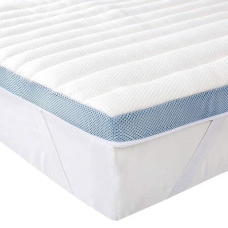 offerta a tempo: amazon basics topper singolo 80 x 190 cm in memory foam, 5 cm coprimaterasso con angoli elastici — 21% da 48,39 € a 38,39 €