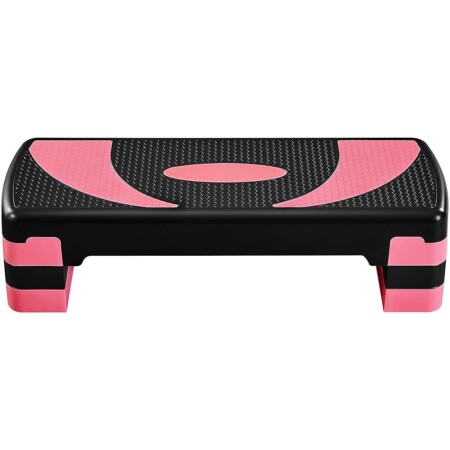offerta a tempo: yaheetech step da aerobica piattaforma step regolabili con 3 altezze 10/15/20cm esercizio — 35% da 39,99 € a 26,15 €