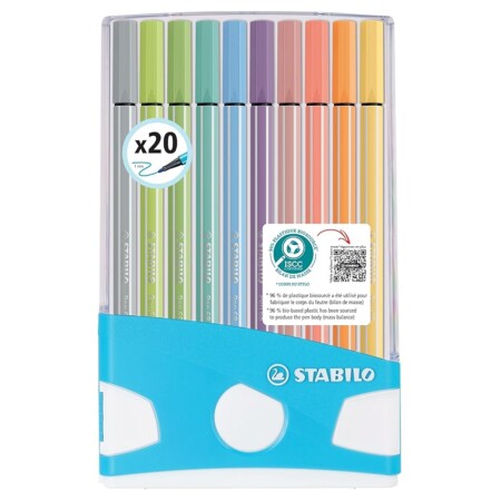 offerta a tempo: stabilo pen 68 pennarello premium colorparade in azzurro — 36% da 33,40 € a 21,47 €