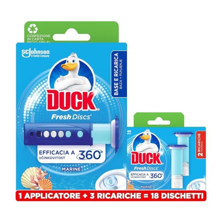 offerta a tempo: duck fresh discs 18 dischi gel igienizzanti per wc — 35% da 10,69 € a 6,99 €