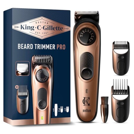 offerta a tempo: king c. gillette rasoio elettrico con 40 impostazioni di lunghezza — 30% da 49,99 € a 35,00 €