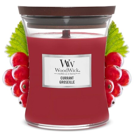 offerta a tempo: woodwick candela a clessidra di ribes quotidiana, cera di paraffina cera di soia — 36% da 27,90 € a 17,94 €