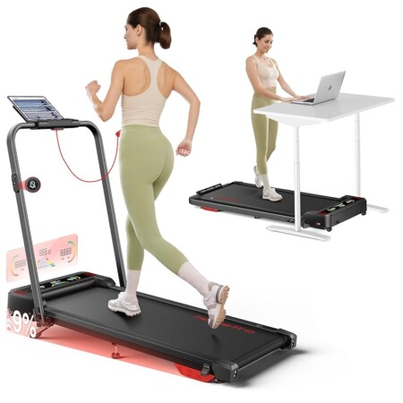 offerta a tempo: hometro tapis roulant elettrico salvaspazio treadmill pieghevole professionale,massimo 12 km/h,9% inclinazione,motore 2.5hp potente,schermo led,ultra silenzioso,ideale per casa e ufficio — 40% da 299,99 € a 180,99 €