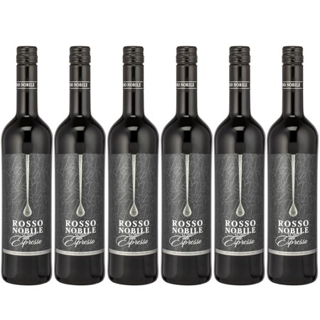 offerta a tempo: rosso nobile al espresso, vino rosso con aromi di caffè (6 x 0,75 l) — 34% da 29,94 € a 19,65 €