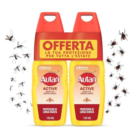 offerta a tempo: autan active vapo spray antizanzare, repellente zanzare con azione protettiva duratura — 27% da 14,99 € a 10,99 €