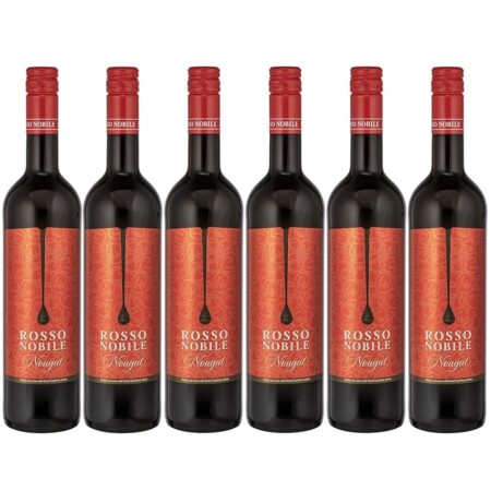 offerta a tempo: rosso nobile vino rosso agli aromi di torrone 6 bottiglie — 52% da 29,94 € a 14,47 €