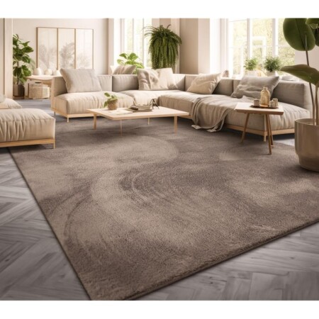 offerta a tempo: tt home tappeto salotto pelo corto monocolore design moderno lavabile — 20% da 33,99 € a 27,19 €