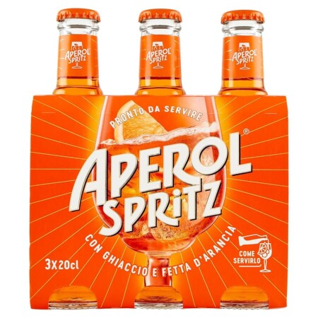 offerta a tempo: aperol spritz aperitivo alcolico pronto da bere 3 bottigliette — 28% da 5,99 € a 4,29 €