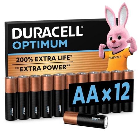 offerta a tempo: duracell batterie optimum aa (confezione da 12) — 26% da 15,99 € a 11,79 €