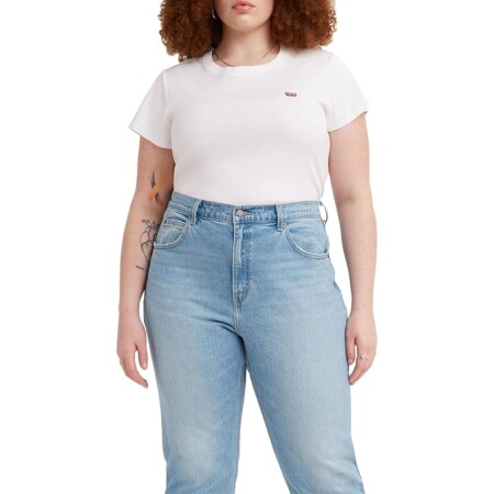 offerta a tempo: levi's plus size ss baby tee maglietta donna — 19% da 15,99 € a 12,99 €