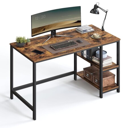 offerta a tempo: vasagle scrivania per computer, scrittoio con 2 ripiani a sinistra o destra — 28% da 89,99 € a 64,59 €