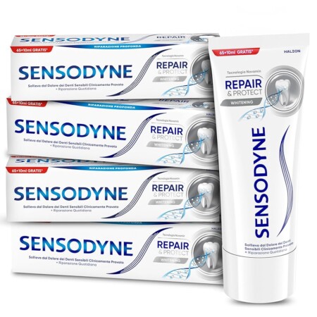 offerta a tempo: sensodyne repair&protect whitening, dentifricio per denti sensibili effetto sbiancante* — 31% da 23,99 € a 16,63 €