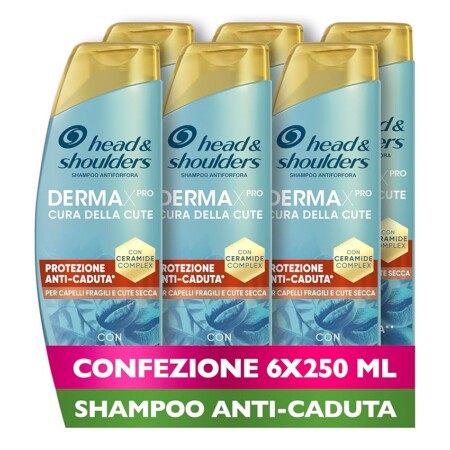 offerta a tempo: head & shoulders shampoo antiforfora con protezione anti caduta 6 pezzi x 250ml — 33% da 29,99 € a 19,99 €