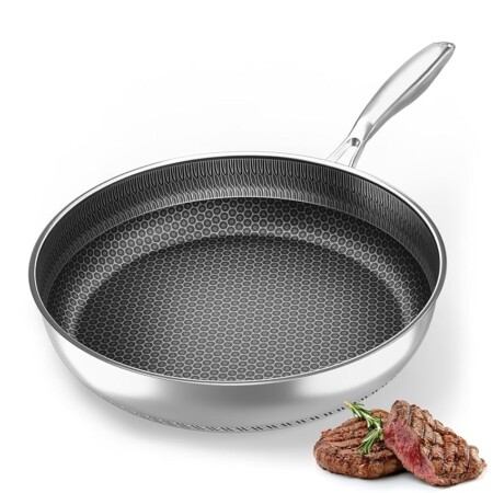 offerta a tempo: padella in acciaio inox con rivestimento antiaderente — 50% da 29,99 € a 14,98 €
