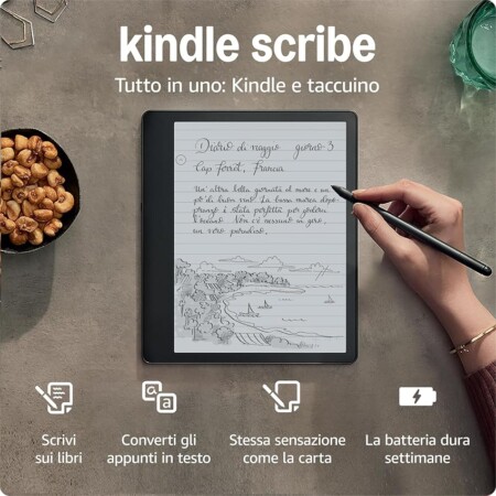 offerta a tempo: kindle scribe (2022) – 16gb | il primo kindle e taccuino digitale) — 28% da 369,99 € a 264,99 €