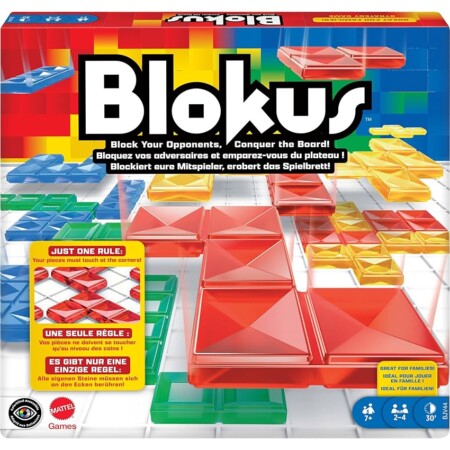 offerta a tempo: mattel games blokus gioco di strategia tabellone con 21 pezzi colorati rossi — 23% da 23,50 € a 17,99 €