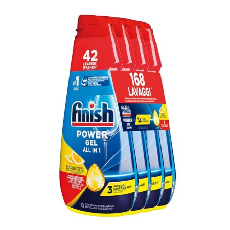 offerta a tempo: finish powergel, gel detersivo per lavastoviglie liquido — 21% da 25,16 € a 19,96 €