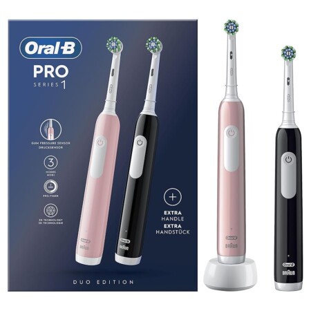 offerta a tempo: oral b 2 spazzolini elettrici ricaricabili — 38% da 79,99 € a 49,99 €