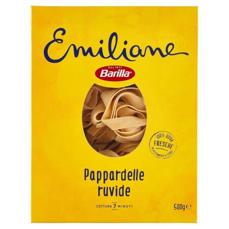 offerta a tempo: barilla pasta alluovo le emiliane pappardelle 500gr. — 27% da 2,48 € a 1,80 €