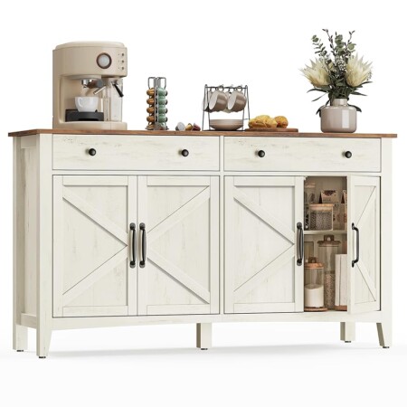offerta a tempo: vasagle credenza cucina, mobiletto con cassetti — 15% da 187,99 € a 159,79 €