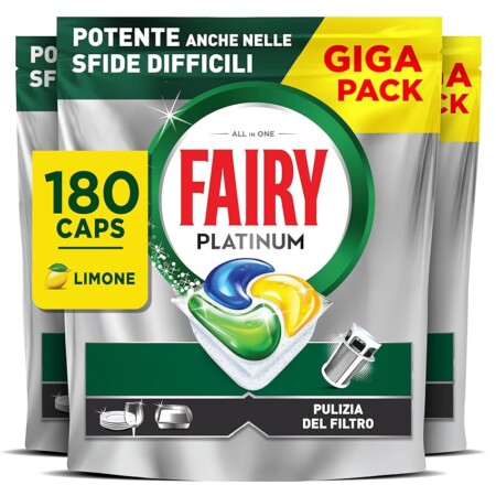 offerta a tempo: fairy platinum detersivo pastiglie lavastoviglie brillantante — 27% da 59,96 € a 44,00 €