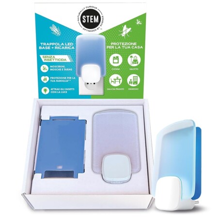 offerta a tempo: stem trappola led antimosche, antimoscerini e antitarme — 40% da 14,99 € a 8,99 €