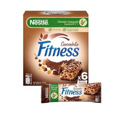 offerta a tempo: fitness 6 barrette di cereali integrali con cioccolato fondente — 38% da 3,19 € a 1,98 €
