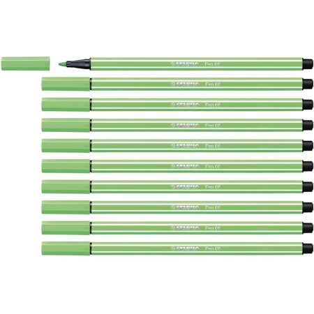 offerta a tempo: stabilo pen 68 pennarello premium confezione da 10 smeraldo chiaro — 39% da 16,50 € a 10,13 €