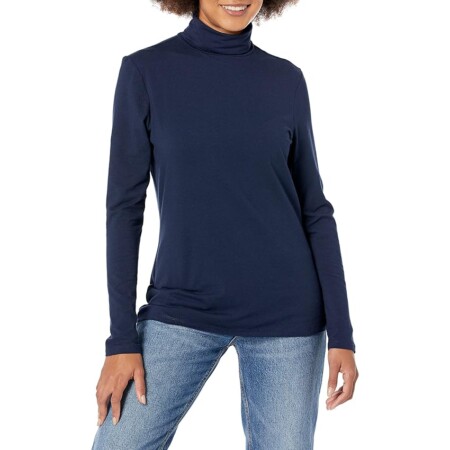 offerta a tempo: amazon essentials maglione a collo alto a maniche lunghe (disponibile in taglie forti) — 33% da 20,90 € a 14,10 €