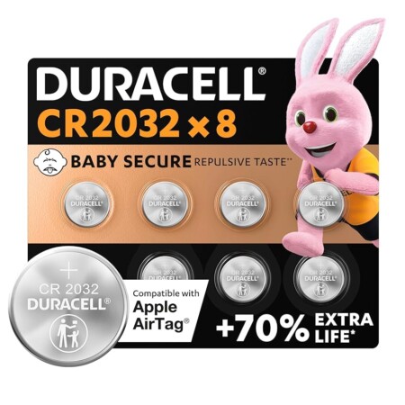 offerta a tempo: duracell batterie a moneta al litio 3v cr2032 (8 pz.) — 20% da 11,99 € a 9,59 €