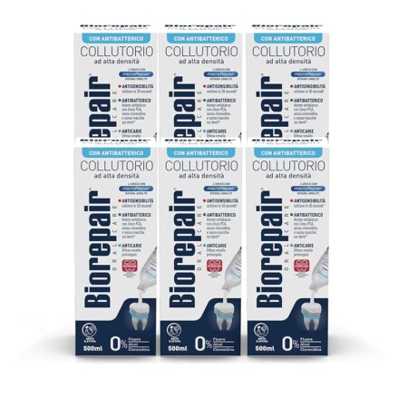 offerta a tempo: biorepair,collutorio denti sensibili 3in1: antibatterico,anticarie,antisensibilità,con microrepair ripara — 34% da 35,40 € a 23,34 €