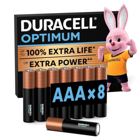 offerta a tempo: duracell batterie optimum aaa (confezione da 8) — 20% da 11,79 € a 9,39 €