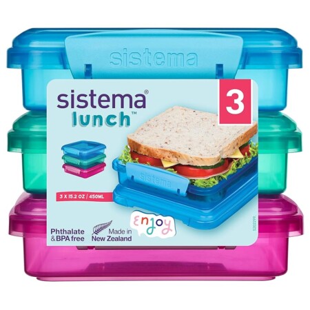offerta a tempo: 450ml sandwich coloured 3 pack sw (4) — 27% da 13,95 € a 10,23 €